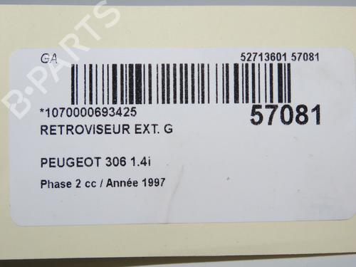 Used Left mirror Left mirror PEUGEOT 306 Hatchback (7A, 7C, N3, N5) 1.4 (75 hp) 33681060 33681060