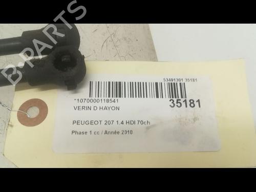 Used Tailgate lift support PEUGEOT 207 (WA_, WC_) 1.4 HDi (68 hp) 14879632