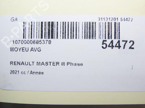 Used Right front steering knuckle RENAULT MASTER III Van (FV) 2.3 dCi 180 FWD (FV04, FV07) (179 hp) 30630853