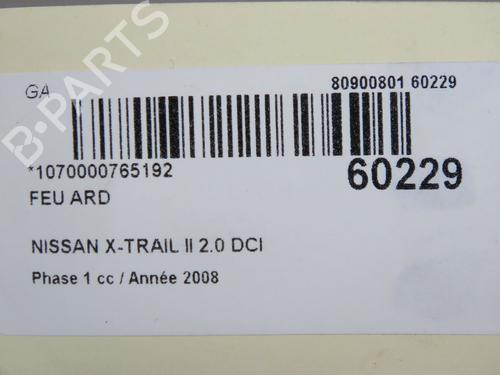 Højre baglygte Højre baglygte NISSAN X-TRAIL II (T31) 2.0 dCi 4x4 (173 hp) 37226074 37226074