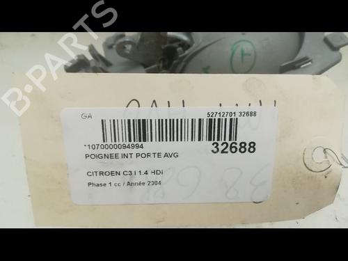 Used Front left interior door handle CITROËN C3 I (FC_, FN_) 1.4 HDi (68 hp) 23175935