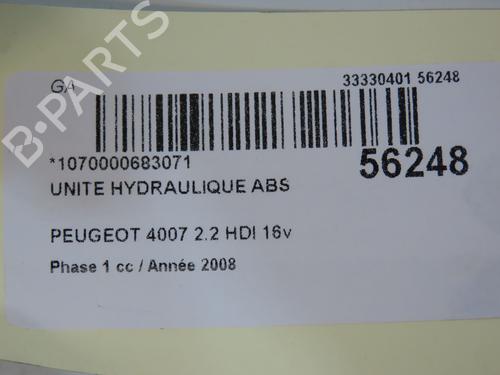 Used ABS pump PEUGEOT 4007 (VU_, VV_) 2.2 HDi (156 hp) 30522320