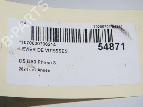 Levier de vitesses DS DS 3 / DS 3 CROSSBACK (UR_, UC_, UJ_) 1.2 PureTech 130 (URHNSS) (131 hp) 31865238
