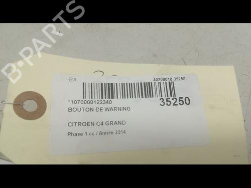 Used Warning switch Warning switch CITROËN C4 Grand Picasso II (DA_, DE_) 1.6 HDi / BlueHDi 115 (115 hp) 9598430 9598430