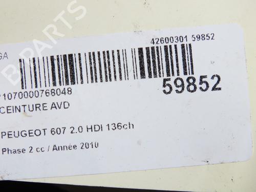 Front right seatbelt PEUGEOT 607 (9D, 9U) 2.0 HDI | BP39756470I25 - Image 6