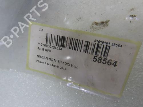 Forskærm Højre NISSAN NOTE (E12) 1.5 dCi | BP36427099C42 - Image 6