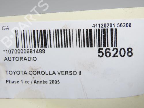 Used Radio TOYOTA COROLLA Verso (ZER_, ZZE12_, R1_) 2.0 D-4D (CUR10_, CUR10R) (116 hp) 31274379