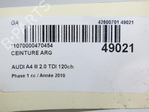 Rear left belt tensioner AUDI A4 B8 (8K2) 2.0 TDI | BP30502416C89 