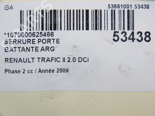 Used Tailgate lock RENAULT TRAFIC II Bus (JL) 2.0 dCi 115 (JL00, JL01, JL0H, JL0M, JL0U) (114 hp) 30797606