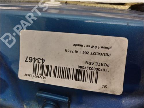 Left rear door PEUGEOT 206 SW (2E/K) 1.4 | BP9821757C4 