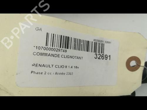 Used Steering column stalk RENAULT CLIO II (BB_, CB_) 1.4 16V (B/CB0P, BB13) (98 hp) 9592987