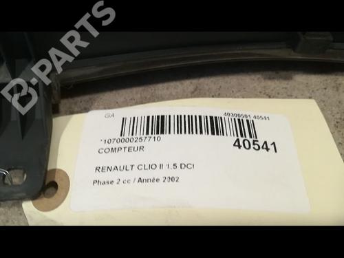 Instrument cluster RENAULT CLIO II (BB_, CB_) 1.5 dCi (B/CB07) | BP9610671C47 