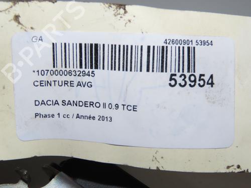 Front left seatbelt DACIA SANDERO II TCe 90 (B8M1, B8MA, B8AC) | BP33444912I26 - Image 5