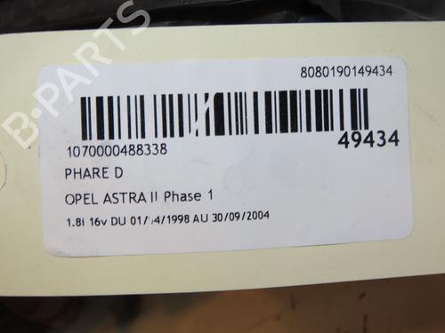 Used Right headlight OPEL ASTRA G Hatchback (T98) 1.8 16V (F08, F48) (116 hp) 16758191