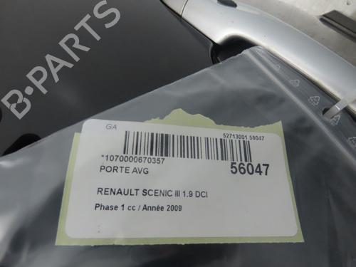 Used Left front door RENAULT SCÉNIC III (JZ0/1_) 1.9 dCi (JZ0J, JZ1J, JZ1K, JZ1S) (131 hp) 30955833