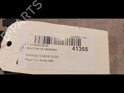 Warning switch RENAULT CLIO III (BR0/1, CR0/1) 1.5 dCi (BR17, CR17) | BP23174241I22