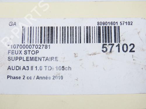 Used Third brake light Third brake light AUDI A3 Sportback (8PA) 1.6 TDI (105 hp) 33188238 33188238