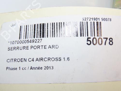 Used Rear right lock CITROËN C4 AIRCROSS 1.6 HDi 115 (114 hp) 29318800
