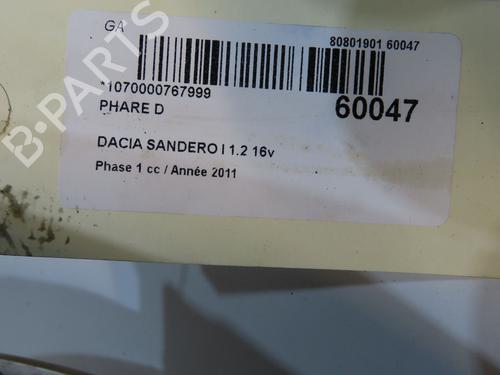 Right headlight DACIA SANDERO 1.2 16V | BP36958613C29 - Image 5