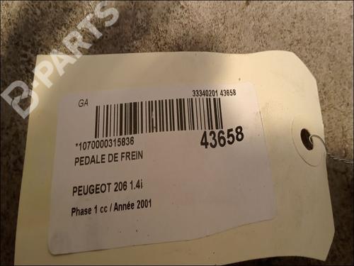 Break pedal PEUGEOT 206 Hatchback (2A/C) 1.4 i | BP9617915I19 