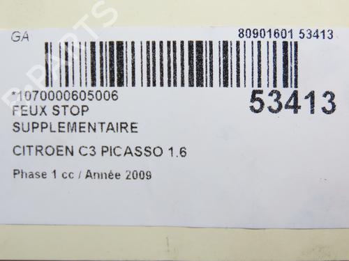 Used Third brake light CITROËN C3 Picasso (SH_) 1.6 HDi (90 hp) 28832894