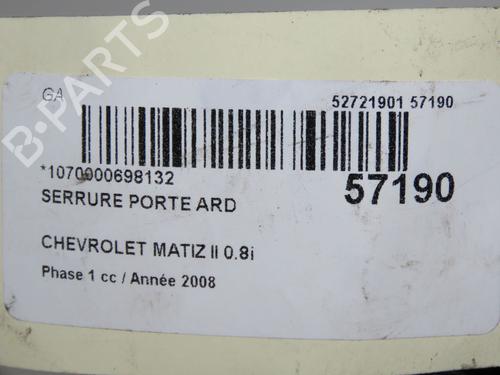 Used Rear right lock Rear right lock CHEVROLET MATIZ (M200, M250) 0.8 (52 hp) 36310586 36310586