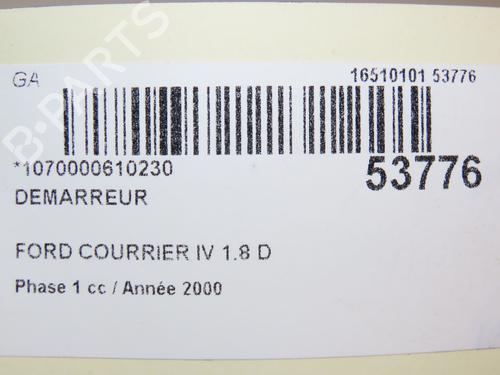 Startmotor FORD FIESTA Box Body/MPV (J5_, J3_) 1.8 D (60 hp) 28177648