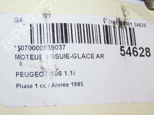 Used Rear wiper motor PEUGEOT 106 I (1A, 1C) 1.1 (60 hp) 28832961