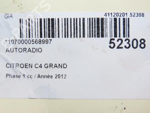 Radio CITROËN C4 Grand Picasso I (UA_) 2.0 HDi 150 | BP28830569E6 