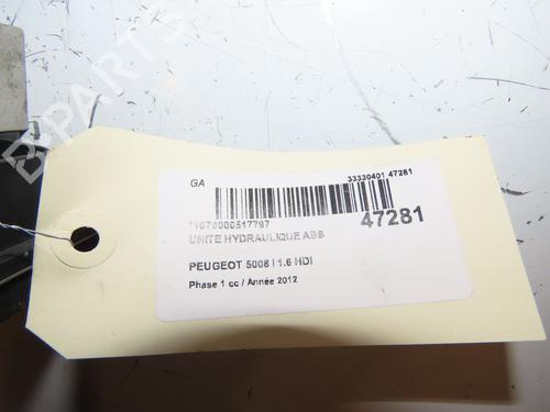 ABS pump PEUGEOT 5008 (0U_, 0E_) 1.6 HDi | BP17338522M43 