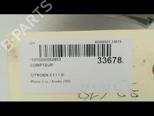 instrument-cluster-citroen-c1-pm_-pn_-10-6103at-2005-2006-2007-2008-2009-2010-2011-2012-2013-2014-9596737 main image