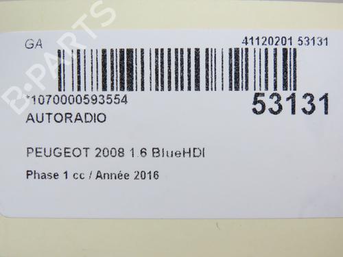 Radio PEUGEOT 2008 I (CU_) 1.6 BlueHDi 100 | BP28830584E6