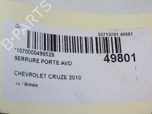 Front right lock CHEVROLET CRUZE (J300) 1.8 | BP18351465C97 