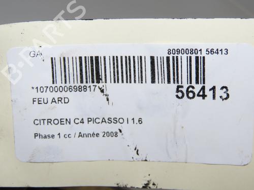 Used Right taillight CITROËN C4 Picasso I MPV (UD_) 1.6 HDi (109 hp) 32308439