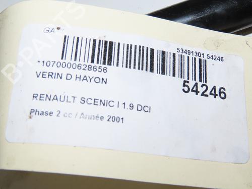 Gasdæmper bagklap RENAULT SCÉNIC I MPV (JA0/1_, FA0_) 1.9 dCi RX4 (102 hp) 31843344