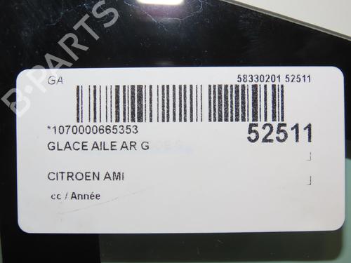 Used Rear left quarter glass Rear left quarter glass CITROËN AMI (9A_) Electric (9AZ2CA) (8 hp) 39938115 39938115