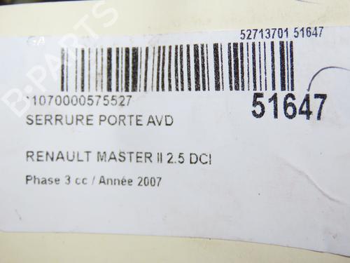 Front right lock RENAULT MASTER II Van (FD) 2.5 dCi (FD02) | BP26381268C97