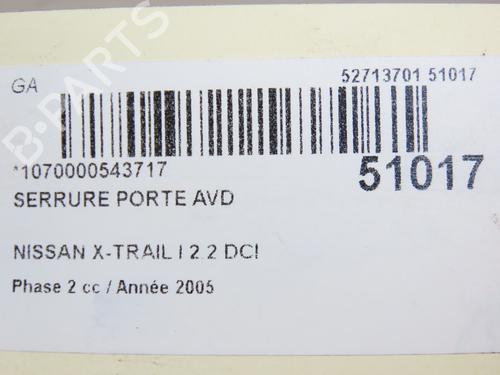 Front right lock NISSAN X-TRAIL I (T30) 2.2 dCi 4x4 | BP23125053C97 