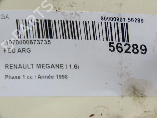 Used Left taillight RENAULT MEGANE I Coach (DA0/1_) 1.6 e (DA0F) (90 hp) 31155168