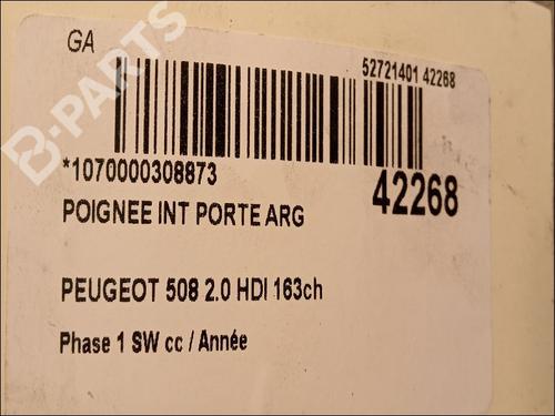 Rear left interior door handle PEUGEOT 508 SW I (8E_) 2.0 HDi | BP9617346I15