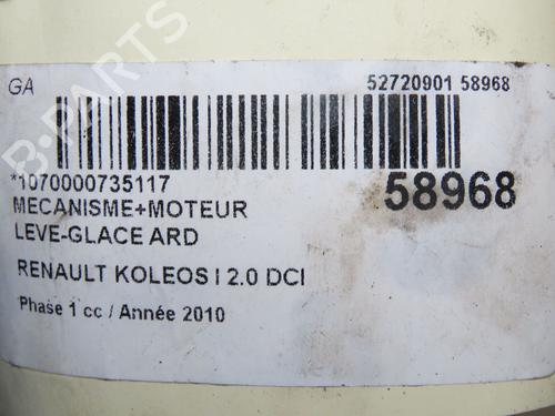 Rudehejsemekanisme Højre bagtil Rudehejsemekanisme Højre bagtil RENAULT KOLEOS I (HY_) 2.0 dCi 4x4 (HY0K) (150 hp) 37596747 37596747