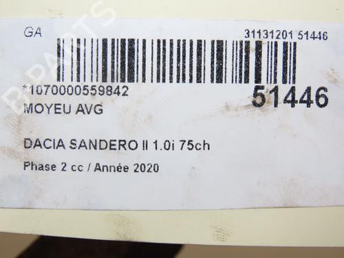 Right front steering knuckle DACIA SANDERO II 1.0 SCe 75 (B8JC, B8JD) | BP19540029M26 