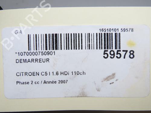 Starter CITROËN C5 II (RC_) 1.6 HDi (RC8HZB) | BP37083246M8 - Image 6