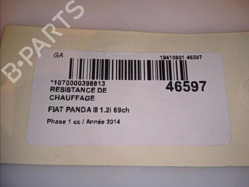 Used Heater resistor FIAT PANDA (312_, 319_) 1.2 (312PXA1A) (69 hp) 11820769