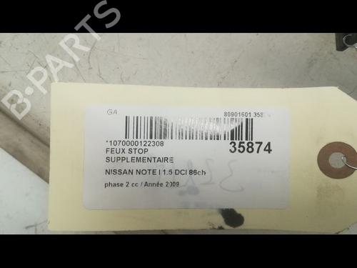 Used Third brake light NISSAN NOTE (E11, NE11) 1.5 dCi (86 hp) 9598426