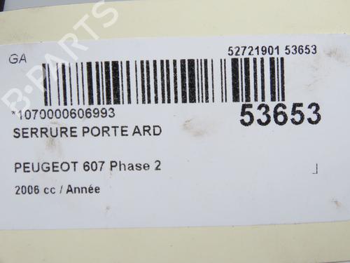 rear-right-lock-peugeot-607-9d-9u-2000-36511071 main image