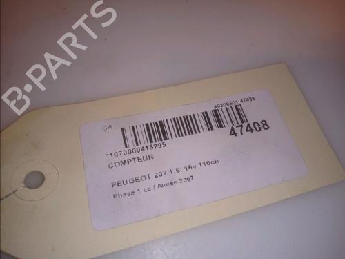 Instrument cluster PEUGEOT 207 (WA_, WC_) 1.6 16V | BP15624366C47 