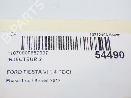 Used Injector FORD FIESTA VI (CB1, CCN) 1.4 TDCi (70 hp) 29263755