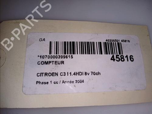 Instrument cluster CITROËN C3 I (FC_, FN_) 1.4 HDi | BP23174850C47 