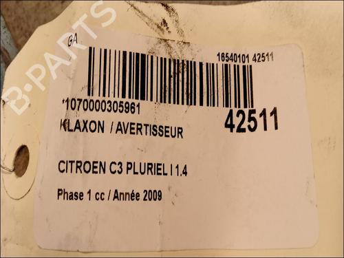 Used Horn CITROËN C3 Pluriel (HB_) 1.4 HDi (68 hp) 14874863